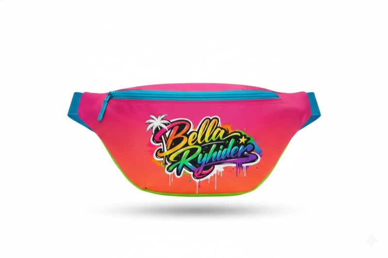 Bella Rhyder sunset gradient fanny pack
