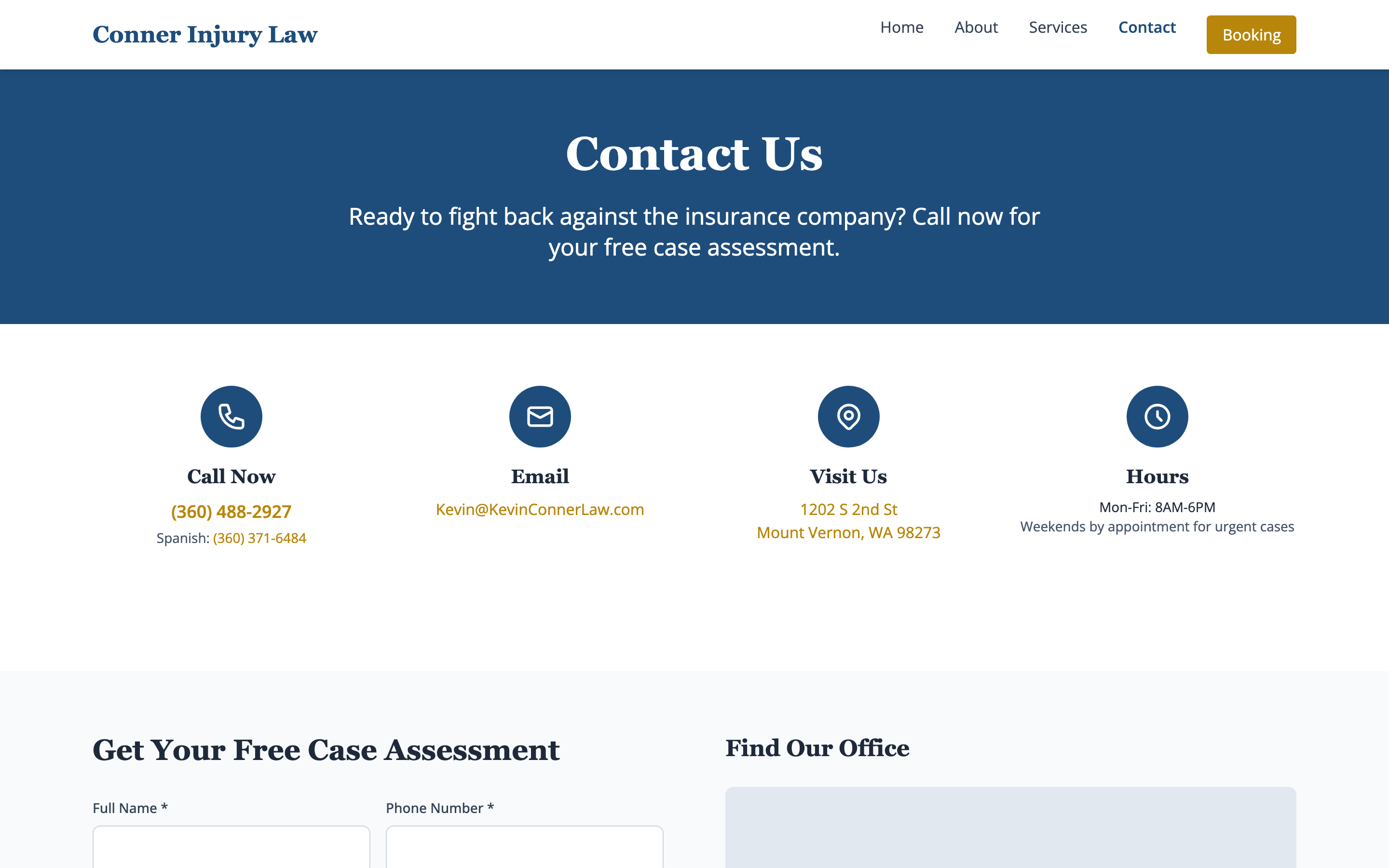 Contact page
