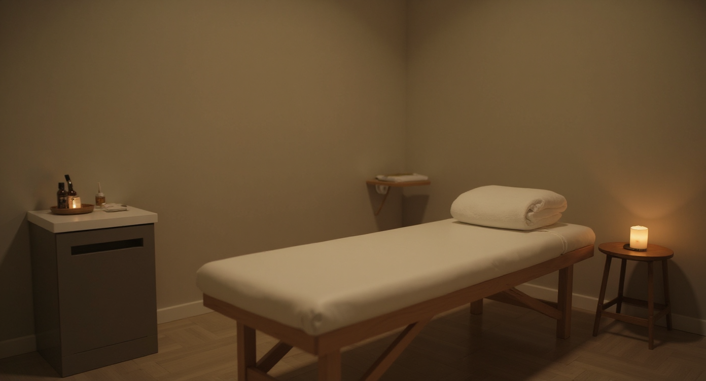 Treatment room — warm ambient lighting