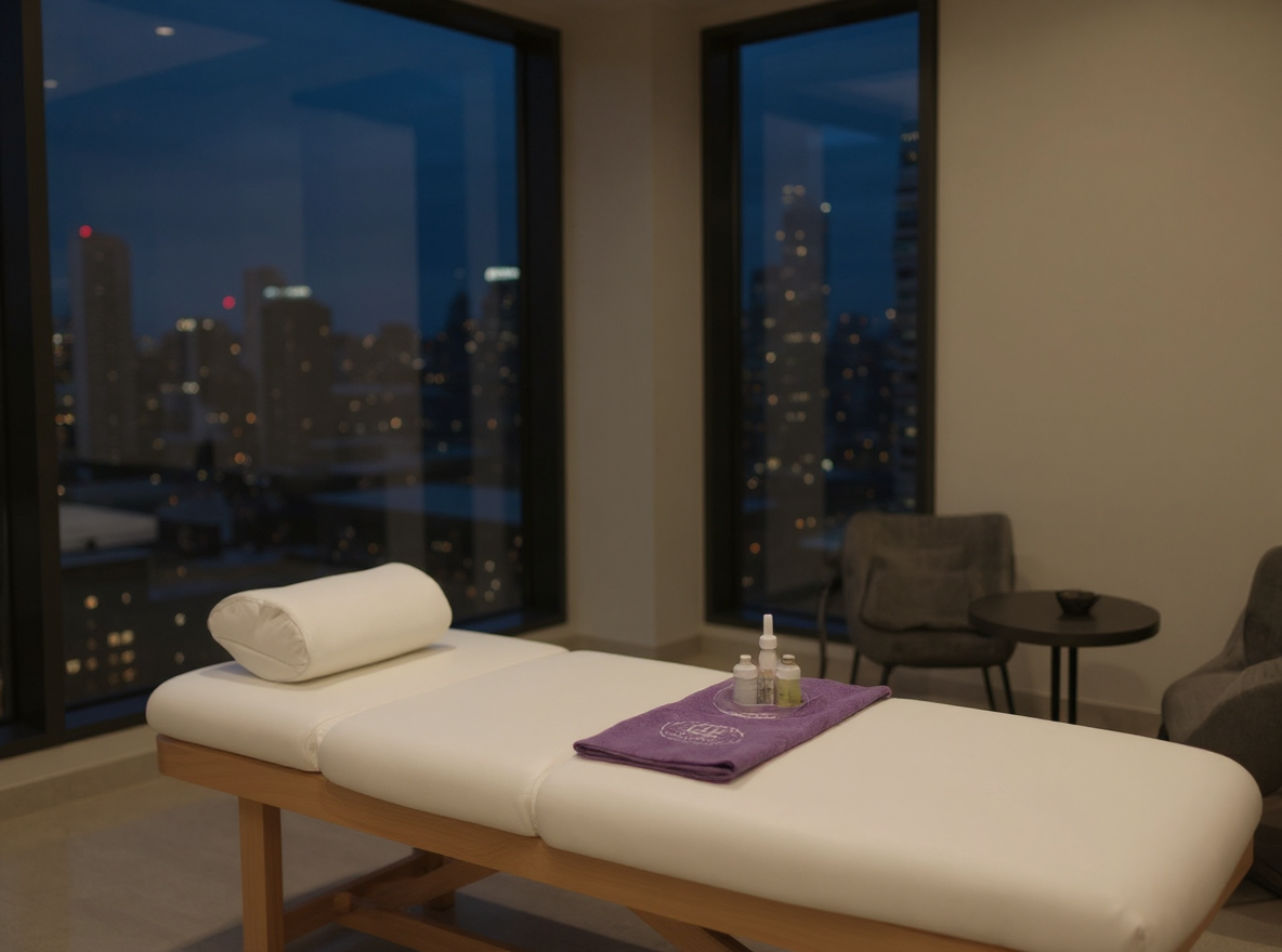 Hotel outcall massage room